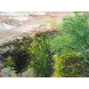Syeda Lubaina Bukhari, When it grows wild, 36 x 48 Inch, Acrylics on Canvas,Landscape Painting, AC-SLBB-003